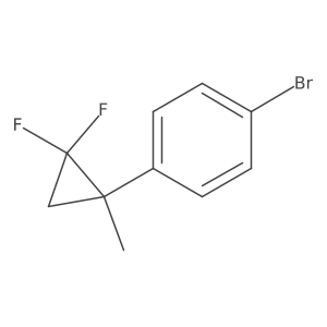 1-Bromo-4-(2,2-difluoro-1-methylcyclopropyl)benzene结构式