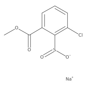 Sodium 2-chloro-6-(methoxycarbonyl)benzene-1-sulfinate结构式