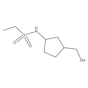 N-[3-(hydroxymethyl)cyclopentyl]ethane-1-sulfonamide结构式