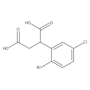 2-(2-Bromo-5-chlorophenyl)butanedioic acid结构式