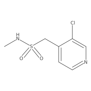 1-(3-chloropyridin-4-yl)-N-methylmethanesulfonamide结构式