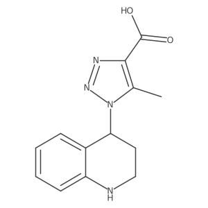 5-methyl-1-(1,2,3,4-tetrahydroquinolin-4-yl)-1H-1,2,3-triazole-4-carboxylic acid Structure