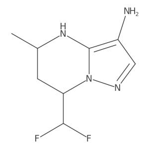 7-(difluoromethyl)-5-methyl-4H,5H,6H,7H-pyrazolo[1,5-a]pyrimidin-3-amine Structure