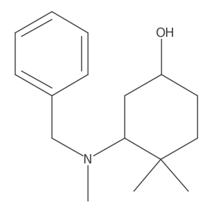 3-[Benzyl(methyl)amino]-4,4-dimethylcyclohexan-1-ol Structure