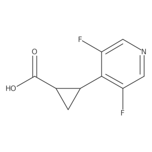 2-(3,5-Difluoropyridin-4-yl)cyclopropane-1-carboxylic acid结构式