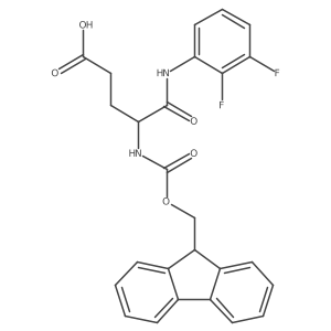 4-[(2,3-difluorophenyl)carbamoyl]-4-({[(9H-fluoren-9-yl)methoxy]carbonyl}amino)butanoic acid Structure