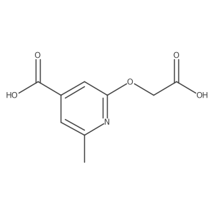 2-(Carboxymethoxy)-6-methylpyridine-4-carboxylic acid结构式