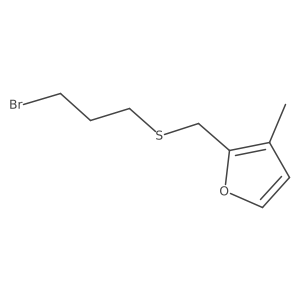2-{[(3-Bromopropyl)sulfanyl]methyl}-3-methylfuran结构式