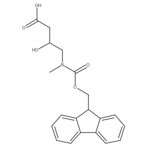 4-({[(9H-fluoren-9-yl)methoxy]carbonyl}(methyl)amino)-3-hydroxybutanoic acid结构式