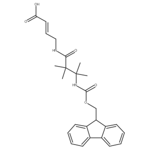 4-[3-({[(9H-fluoren-9-yl)methoxy]carbonyl}amino)-2,2,3-trimethylbutanamido]but-2-enoic acid Structure