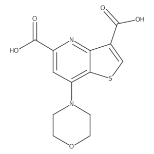 7-Morpholinothieno[3,2-b]pyridine-3,5-dicarboxylic acid Structure