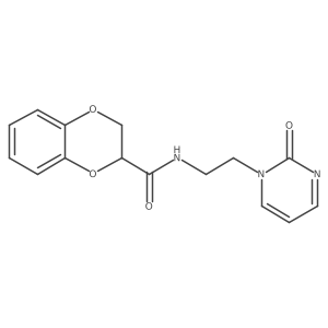 N-(2-(2-oxopyrimidin-1(2H)-yl)ethyl)-2,3-dihydrobenzo[b][1,4]dioxine-2-carboxamide Structure