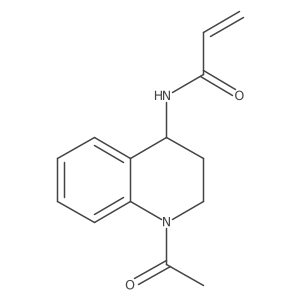 N-(1-acetyl-1,2,3,4-tetrahydroquinolin-4-yl)prop-2-enamide Structure