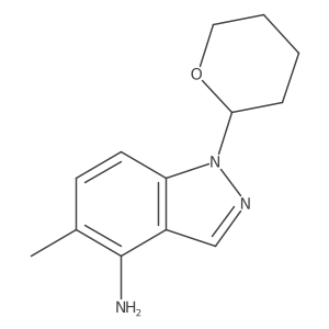 5-Methyl-1-(tetrahydro-2H-pyran-2-yl)-1H-indazol-4-amine Structure