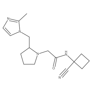 N-(1-Cyanocyclobutyl)-2-[2-[(2-methylimidazol-1-yl)methyl]pyrrolidin-1-yl]acetamide Structure
