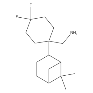 {1-[(1S,5S)-6,6-dimethylbicyclo[3.1.1]heptan-2-yl]-4,4-difluorocyclohexyl}methanamine Structure