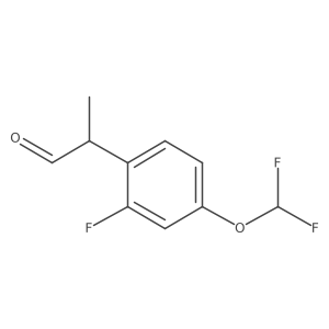 2-[4-(Difluoromethoxy)-2-fluorophenyl]propanal结构式
