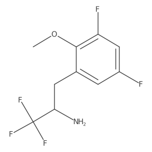 3-(3,5-Difluoro-2-methoxyphenyl)-1,1,1-trifluoropropan-2-amine结构式