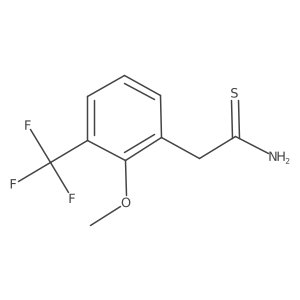 2-[2-Methoxy-3-(trifluoromethyl)phenyl]ethanethioamide结构式
