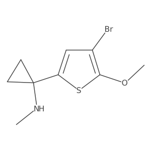 1-(4-bromo-5-methoxythiophen-2-yl)-N-methylcyclopropan-1-amine Structure