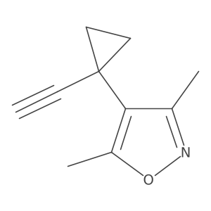 4-(1-Ethynylcyclopropyl)-3,5-dimethyl-1,2-oxazole Structure