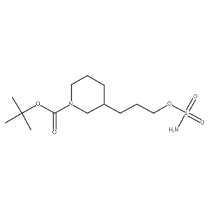 Tert-butyl 3-[3-(sulfamoyloxy)propyl]piperidine-1-carboxylate结构式