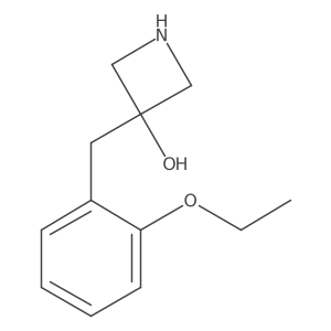 3-[(2-Ethoxyphenyl)methyl]azetidin-3-ol结构式