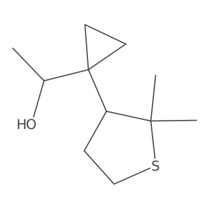 1-[1-(2,2-Dimethylthiolan-3-yl)cyclopropyl]ethan-1-ol Structure