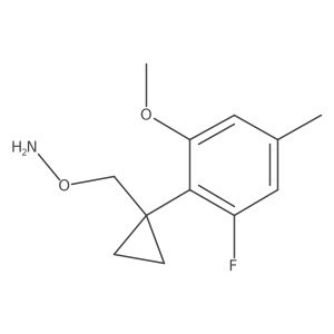 O-{[1-(2-fluoro-6-methoxy-4-methylphenyl)cyclopropyl]methyl}hydroxylamine结构式