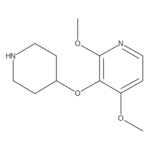 2,4-Dimethoxy-3-(piperidin-4-yloxy)pyridine结构式