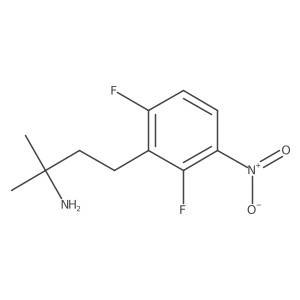 4-(2,6-Difluoro-3-nitrophenyl)-2-methylbutan-2-amine Structure
