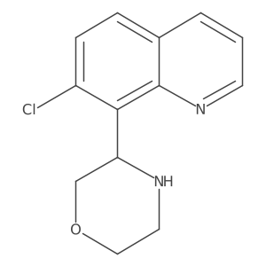 7-Chloro-8-(morpholin-3-yl)quinoline结构式