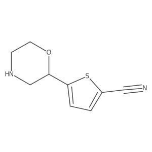5-(Morpholin-2-yl)thiophene-2-carbonitrile Structure