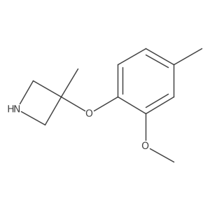 3-(2-Methoxy-4-methylphenoxy)-3-methylazetidine结构式