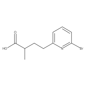 4-(6-Bromopyridin-2-yl)-2-methylbutanoic acid结构式