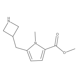 methyl 5-[(azetidin-3-yl)methyl]-1-methyl-1H-pyrrole-2-carboxylate Structure