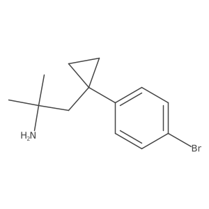 1-[1-(4-Bromophenyl)cyclopropyl]-2-methylpropan-2-amine Structure
