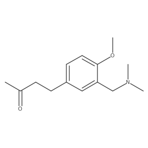 4-{3-[(Dimethylamino)methyl]-4-methoxyphenyl}butan-2-one结构式