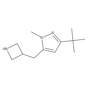 5-[(azetidin-3-yl)methyl]-3-tert-butyl-1-methyl-1H-pyrazole Structure