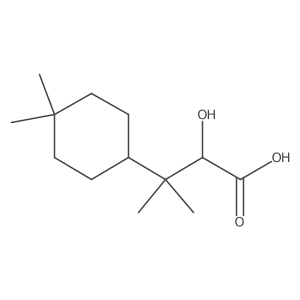 3-(4,4-Dimethylcyclohexyl)-2-hydroxy-3-methylbutanoic acid结构式