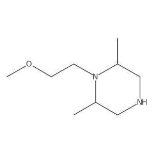 (2R,6S)-1-(2-Methoxyethyl)-2,6-dimethylpiperazine Structure