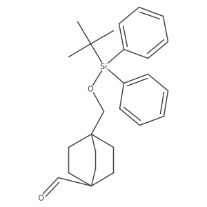 4-(((tert-Butyldiphenylsilyl)oxy)methyl)bicyclo[2.2.2]octane-1-carbaldehyde结构式