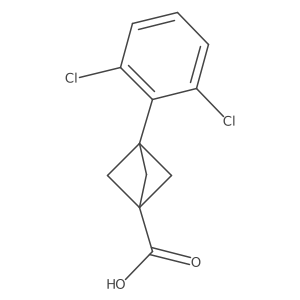 3-(2,6-Dichlorophenyl)bicyclo[1.1.1]pentane-1-carboxylic acid Structure