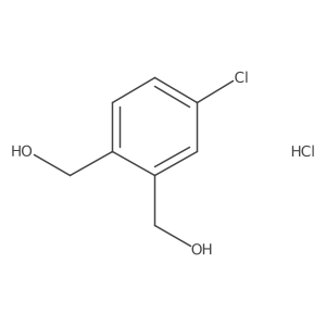 (4-Chloro-1,2-phenylene)dimethanol hcl Structure