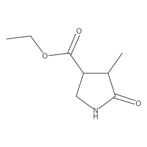 Ethyl (3S,4S)-4-methyl-5-oxopyrrolidine-3-carboxylate Structure