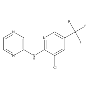 N-[3-chloro-5-(trifluoromethyl)pyridin-2-yl]pyrazin-2-amine Structure