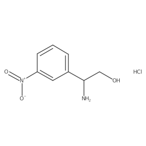 2-Amino-2-(3-nitrophenyl)ethan-1-ol hydrochloride结构式
