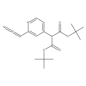Tert-butyl N-(2-azidopyridin-4-yl)-N-[(2-methylpropan-2-yl)oxycarbonyl]carbamate结构式