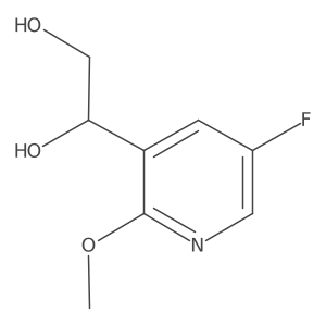 1-(5-Fluoro-2-methoxy-3-pyridinyl)-1,2-ethanediol Structure