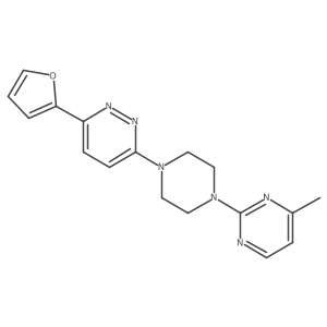 3-(Furan-2-yl)-6-[4-(4-methylpyrimidin-2-yl)piperazin-1-yl]pyridazine结构式